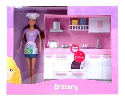 Mu eca Brittany Cocina Con Accesorios Horno Con Luz