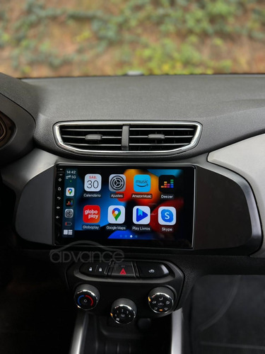 Central Multimidia 9' Onix Prisma C/ Android + Carplay 