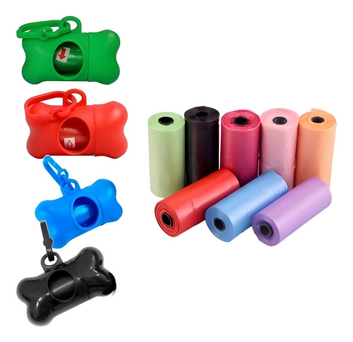 Saquinhos Higiênicos Para Cachorros Bj Pop Kit Passeio De 15u Por Embalagem - Sortido