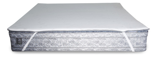 Pillow Top Unificador Unir Colchones 200x150 Hotel Color Blanco Diseño de la tela Estampado Tamaño del colchón Queen