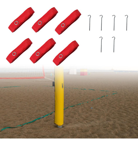Juego De 6 Marcadores De LĂneas Para Voleibol De Playa, De