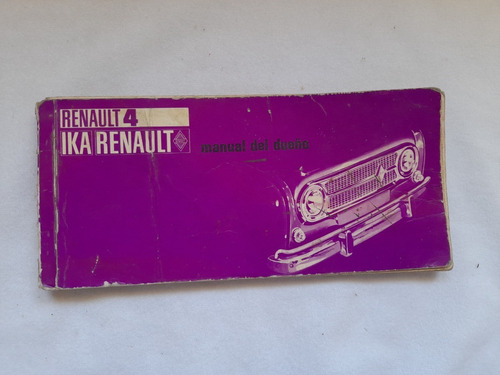 Renault 4 Ika Manual Del Dueño 