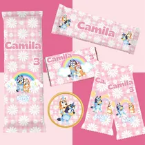 Comprar Kit Imprimible Cumpleaños Candy Bar Bluey 2 Personalizable
