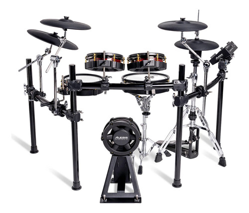 Bateria Eletrônica Alesis Strata Core 9 Peças Cor Preto