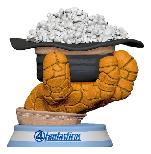 Archivo Stl Pochoclera Soporte Joystick 4 Fantástico Mole