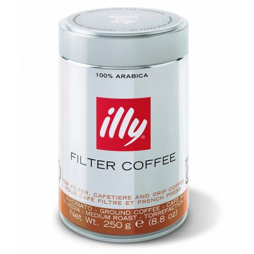 Café Moído Filtrado Illy Caffe Torra Normal Lata 250gr