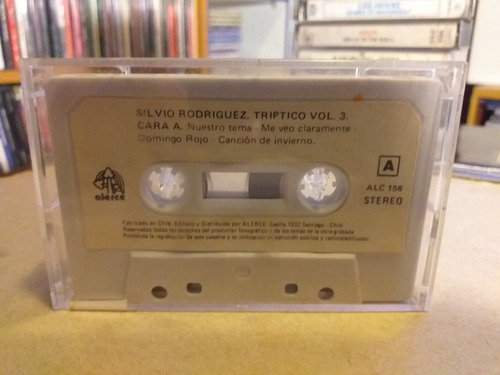 Cassette Silvio Rodríguez/  Tríptico Vol. 3 (sin Caratula)