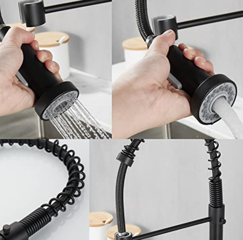 Imagen 7 de 10 de Mezcladora D/cocina P/lavadero C/extensión Desplegable Black