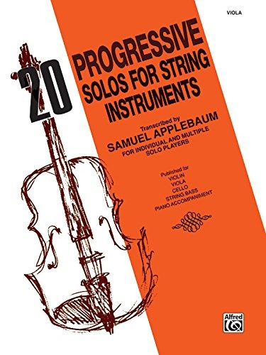 20 Progressive Solos For String Instruments Viola