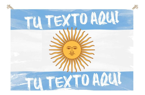 Bandera Argentina Mundial 90x60 Cordones