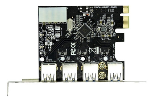 Imagem 2 de 6 de Placa Usb 3.0 4 Portas Pci Express Pci-e Ate 5gbps