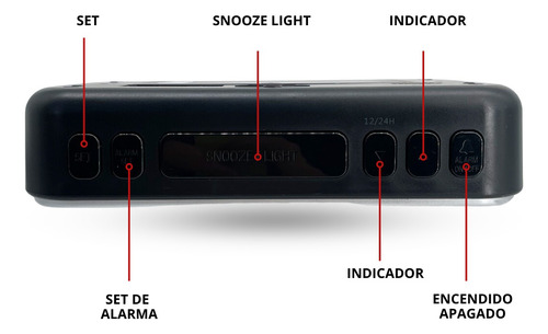 Reloj Despertador Sharp Spc-452