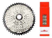 Comprar Cassete K7 Bike Mtb 10v 11u002F46 Dentes + Corrente Sunrace 10v