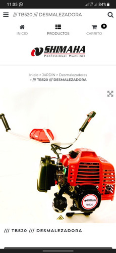 Imagen 6 de 8 de Desmalezadora A Gasolina 52cc Shimaha Tb520