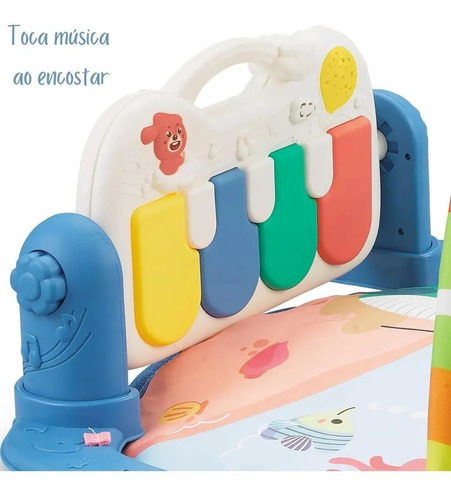 Tapete De Atividades Multifuncional Alegria Musical Azul