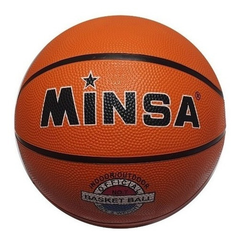 Balón Pelota De Basquetbol Basketball Minsa N° 7