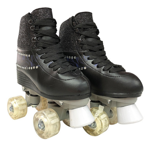 Patines Quads Chicago Tipo Luna Con Llantas De Led Y Regalo Gratis