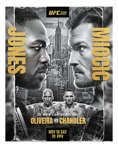 Poster De La Pelea Ufc 309 Jones Vs Miocic
