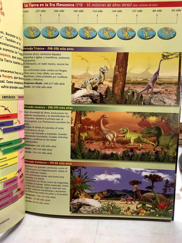 Imagen 4 de 6 de Dinosaurios - Ilustraciones Realistas - Gran Formato - Libro