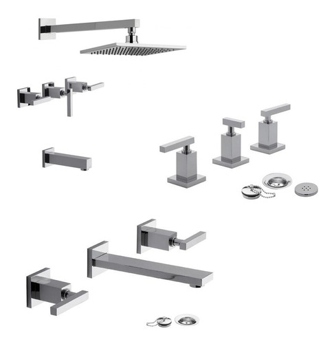 Combo Fv Dominic New Lever Ducha/bidet/lavatorio Pared Cuota