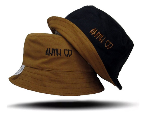 Bone Bucket Hat Anth Co 100% Original Top