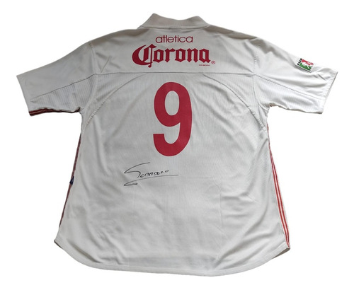 Jersey Toluca 2001-02 Visita Firmada Jose Saturnino Cardozo