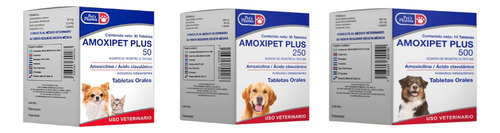 Amoxipet Plus 250, 30 Tabletas ** Pet's Pharma **