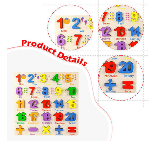 Puzzle De Madera Aprendizaje De Rompecabezas De Números