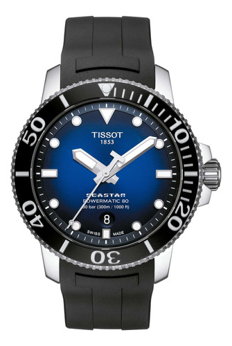 Reloj Tissot Seastar 1000 Powermatic 80 Resina Azul