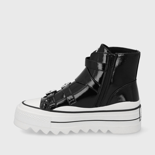 Zapatilla Plataforma Negra 33744