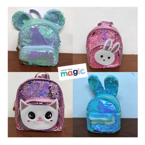 Mini Mochila Lentejuelas Reversibles Nena Mochilita