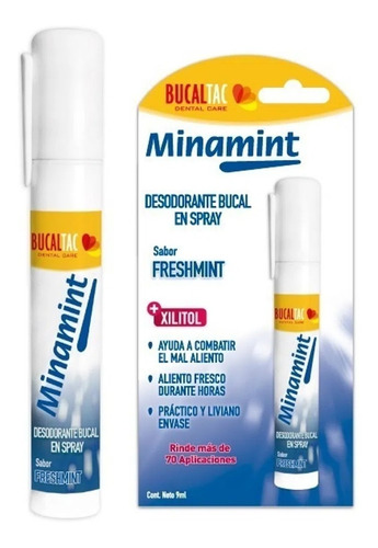 Bucal Tac Minamint Desodorante Bucal En Spray Mal Aliento