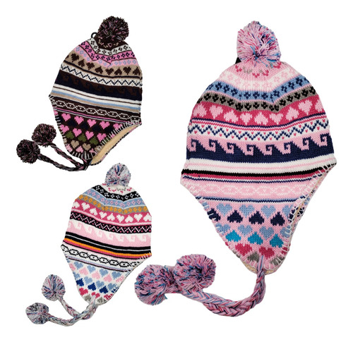 Gorro Tejido Tipo Coya 2149 De Excelente Calidad Invierno