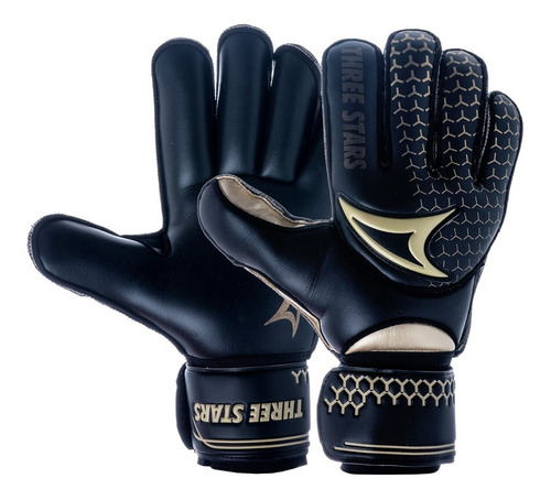 Luva Goleiro Profissional Three Stars Gold