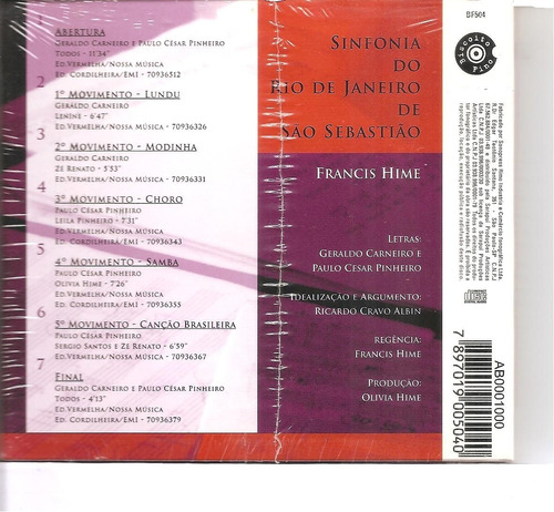 Lenine Leila Pinheiro Ze Renato Sergio Santo Cd Francis Hime