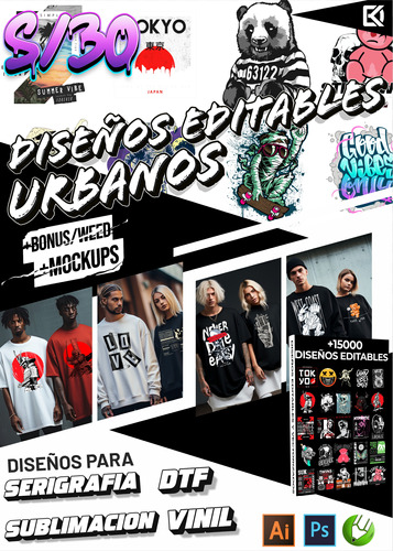 Diseños Editables Streetwear-urbanos 