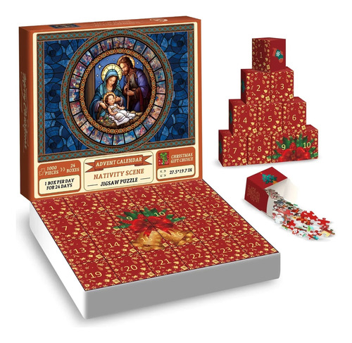 Calendario Adviento Puzzle 1000 Piezas Navidad Cuenta Atrás