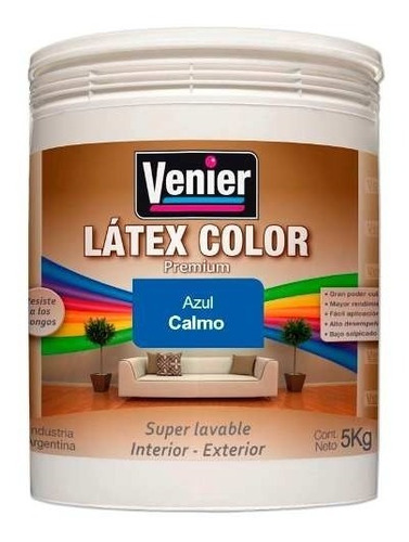 Pintura Latex Interior Exterior Venier Varios Colores 5 Kg