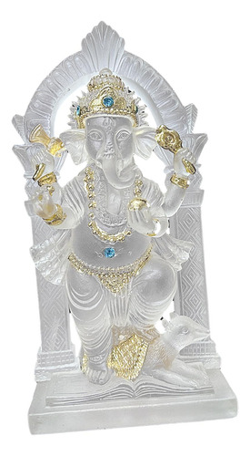 Elefante Estátua Mini Ganesh Estátua Resina Ornamento