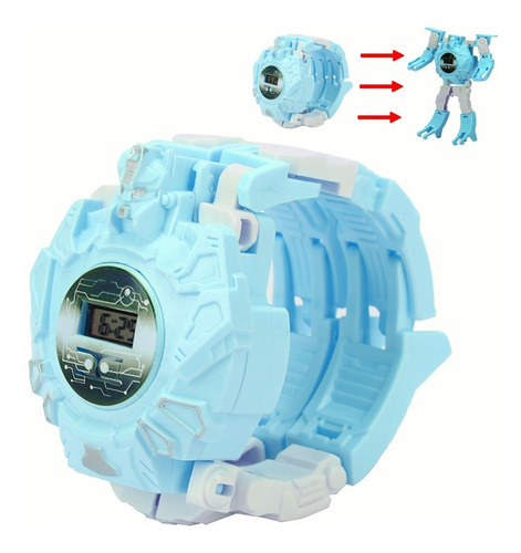 Reloj Transformador De Robot Reloj Digital Transformador Rel