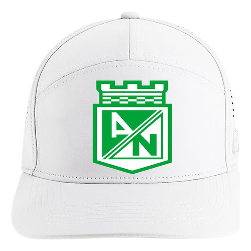 Gorra Atletico Nacional 5 Paneles Premiun White