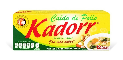 Consome De Pollo Kadorr En Cubos 132 G