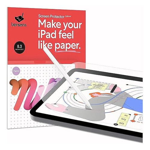 Protector Pantalla iPad 8.3 Textura Papel 2 Unidades