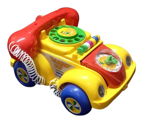 Imagen 1 de 4 de Teléfono De Arrastre Juguete Didactico Diseño Auto Para Niño