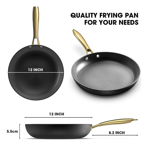 Imarku Sartén De Hierro Fundido 30 Cm Antiadherente Mmg