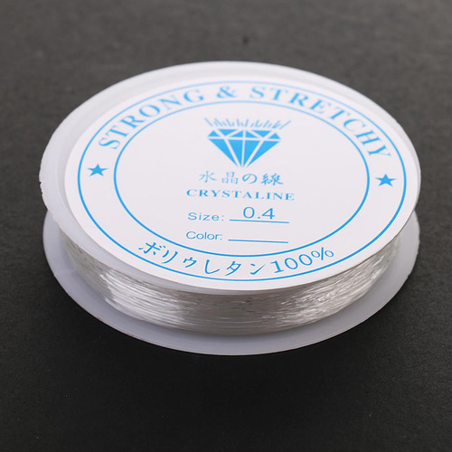 , X Hilo Elástico 10m Para Fabricación De 0,4 Mm Claro0.4mm