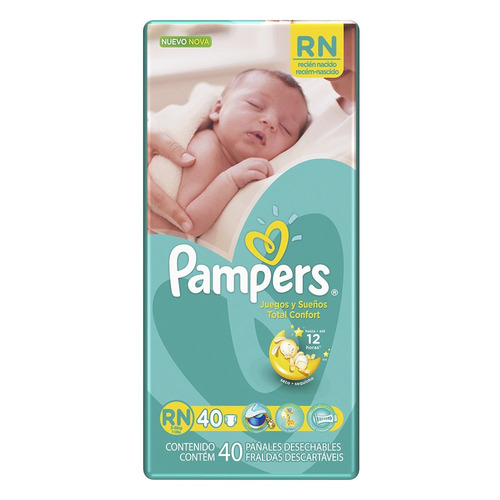 Fraldas Pampers Recém Nascido Com 40 Unidades