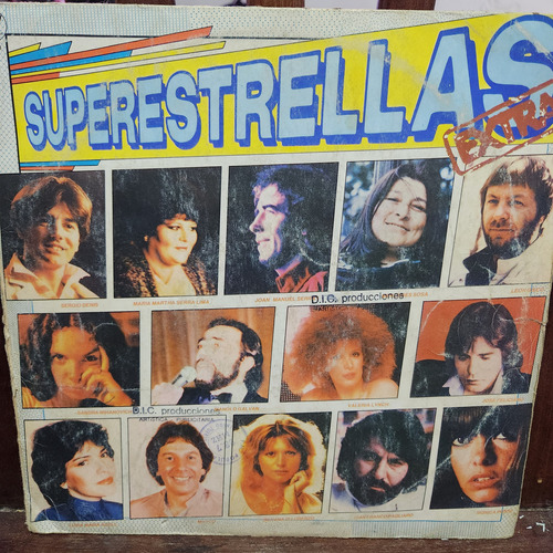 Vinilo Superestrellas Extra Feliciano Gieco Serrat Otros Cp3