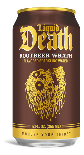 Liquid Death Rootbeer Wrath, 6 Latas De 355 Ml.