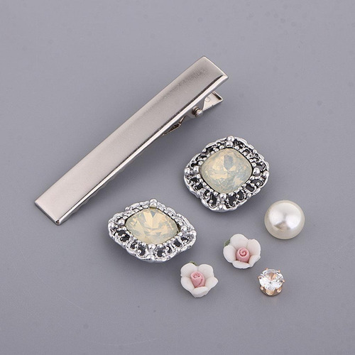 Imagen 8 de 8 de Kit De 10pcs Accesorio De Pin De Pelo Incluye Perla De Flor